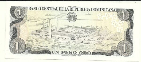 REPUBLICA DOMINICANA 1 PESO ORO 1984 PICK 126c UNC - Imagen 2
