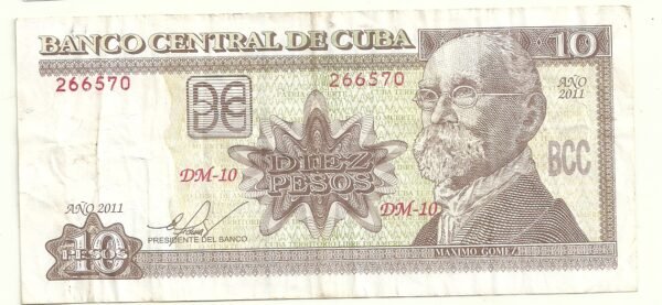 LA HABANA 10 PESOS 2011 P 117 VF-