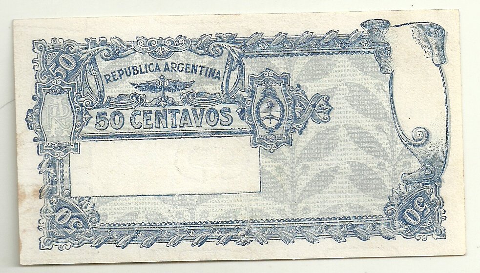 ARGENTINA 50 CENT CAJA DE CONVERSION BOT 1523 UNC - Imagen 2