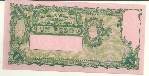 ARGENTINA 1 PESO CAJA DE CONVERSION BOT 1559 UNC - Image 2