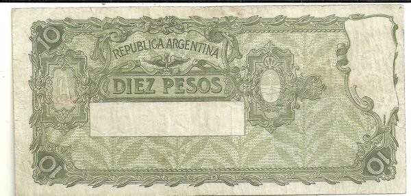 ARGENTINA 10 PESOS CAJA DE CONVERSION BOT 1629 VF+ - Imagen 2