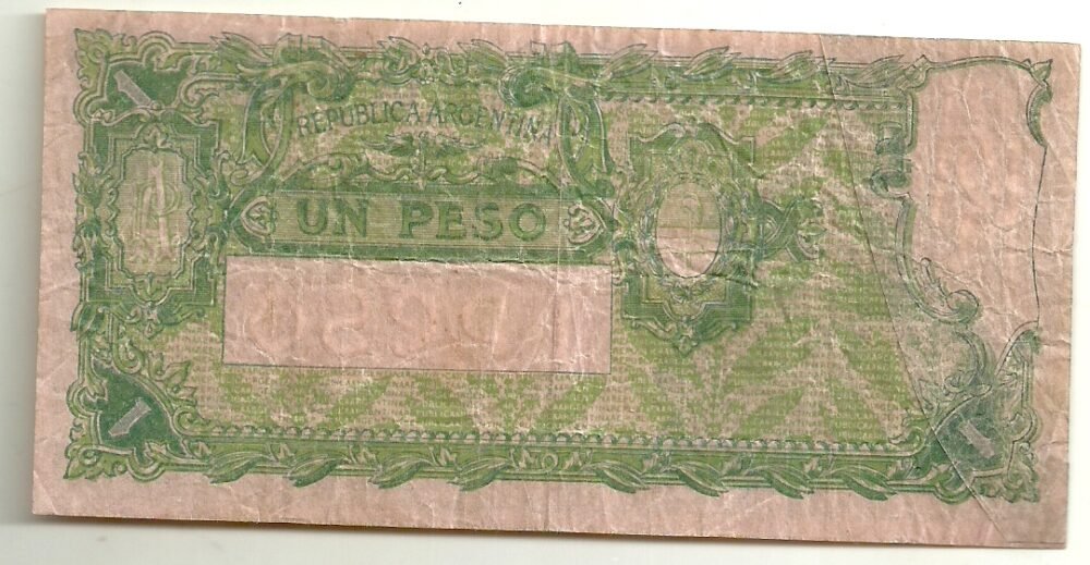 ARGENTINA 1 PESO CAJA DE CONVERSION BOT 1565 F+ - Imagen 2
