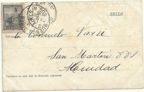 POSTAL BUENOS AIRES AVENIDA ALVEAR - Imagen 2