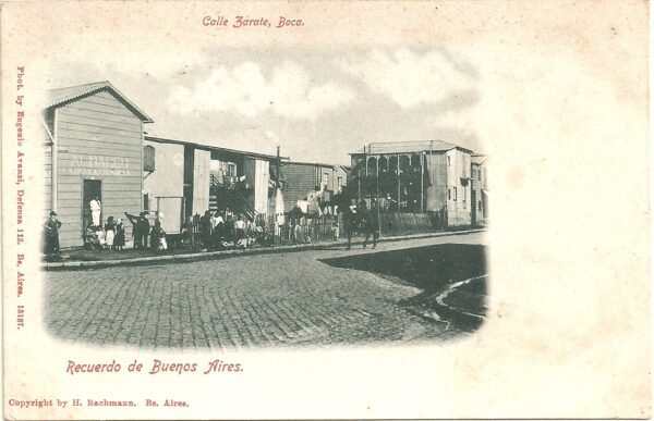 POSTAL BUENOS AIRES LA BOCA CALLE ZARATE 1902