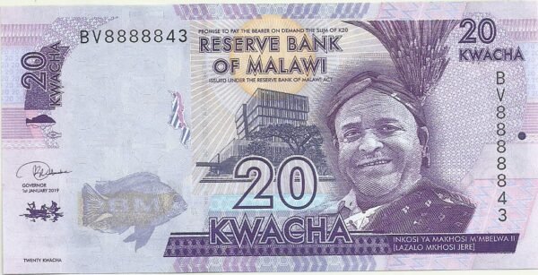 MALAWI 20 KWACHA UNC 2012