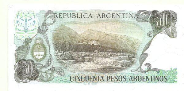 ARGENTINA 50 PESOS ARGENTINOS REPOSICION BOT 2620 UNC - Imagen 2
