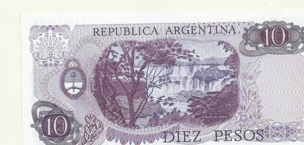 ARGENTINA 10 PESOS LEY BOT 2334 UNC - Imagen 2