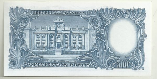 ARGENTINA 500 PESOS MONEDA NACIONAL REPOSICION BOT 2110 AU - Image 2