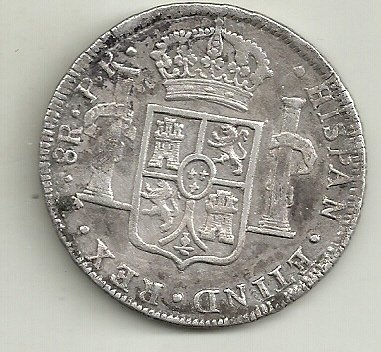 ARGENTINA POTOSI 8 REALES 1786 CARLOS III CJ 63.15.2 - Imagen 2
