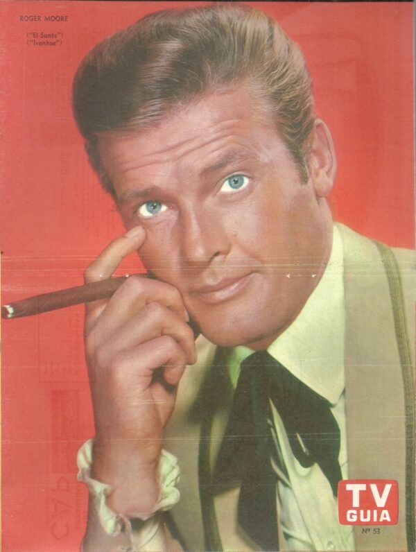 Poster Tv Guia N°53-ROGER MOORE EL SANTO-IVANHOE