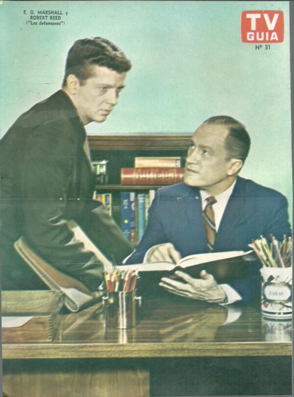 Poster Tv Guia N° 31 -E MARSHALL Y ROBERT REED - LOS DEFENSORES