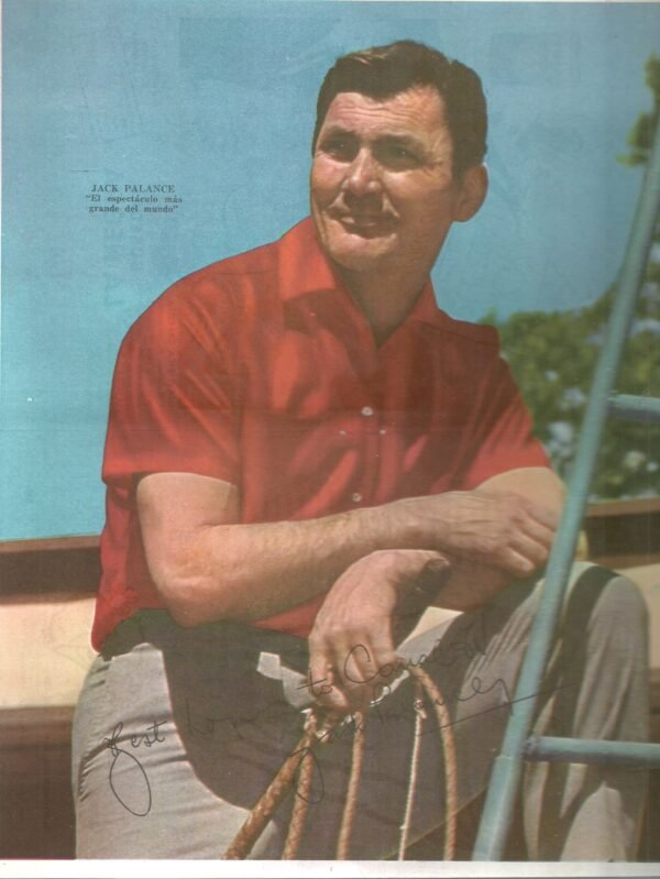 Poster Tv Guia JACK PALANCE -EL ESPECTACULO MAS GRANDE DEL MUNDO