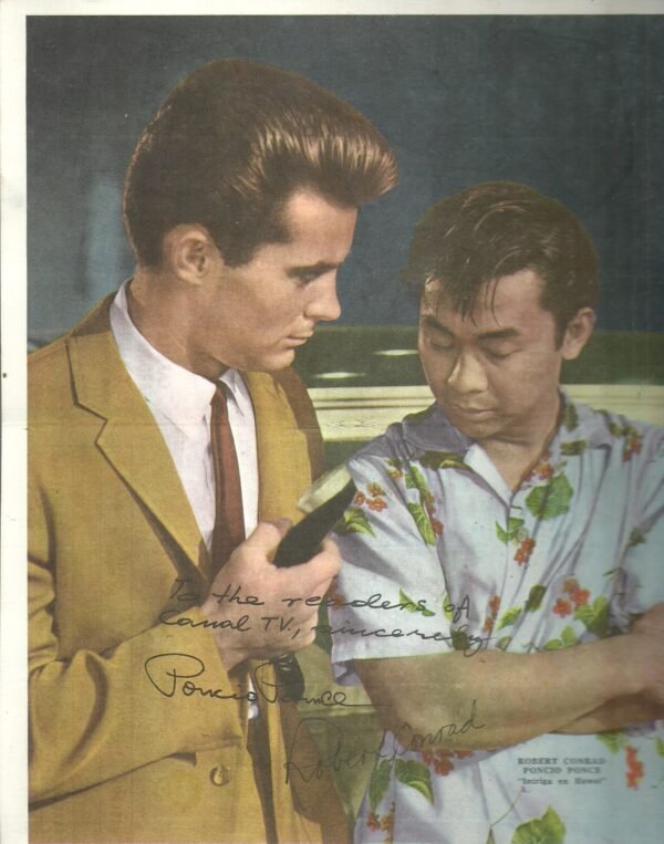 Poster Tv Guia ROBERT CONRAD PONCIO PONCE-INTRIGA EN HAWAII