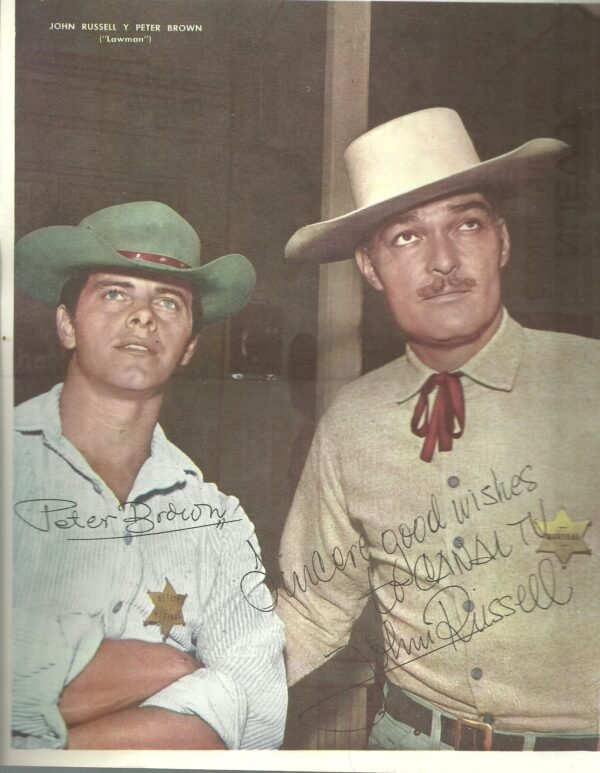 Poster Tv Guia JOHN RUSSELL Y PETER BROWN- LAWMAN