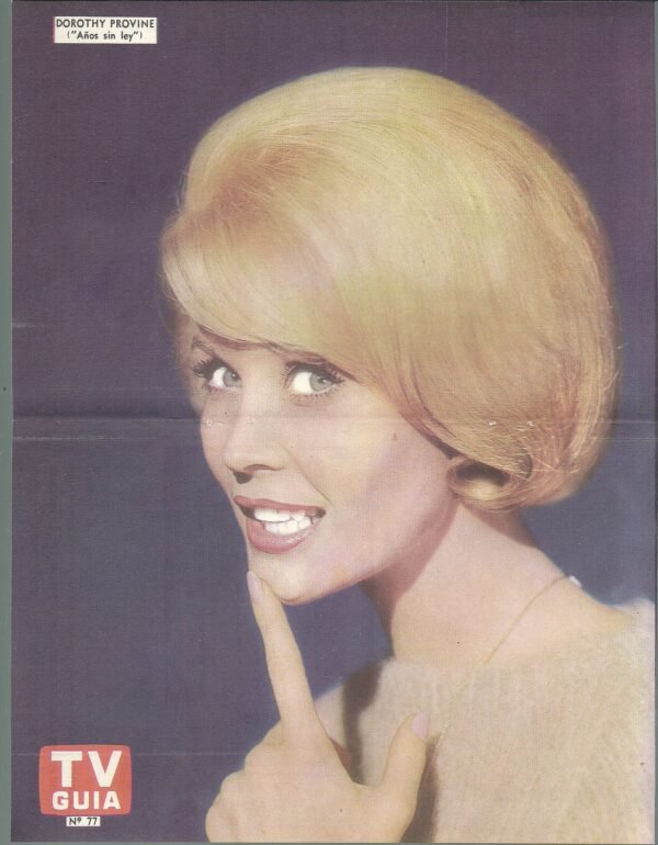 Poster Tv Guia N° 77 DOROTHY PROVINE- AÑOS SIN LEY