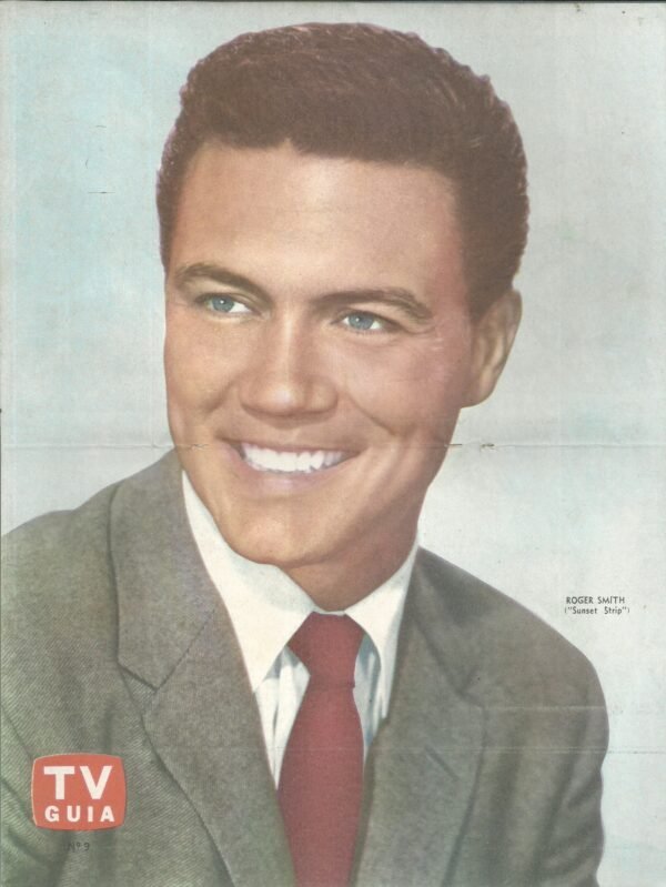 Poster Tv Guia N° 9 ROGER SMITH - SUNSET STRIP