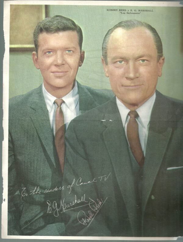 Poster Tv Guia N° -ROBERT REED- LOS DEFENSORES