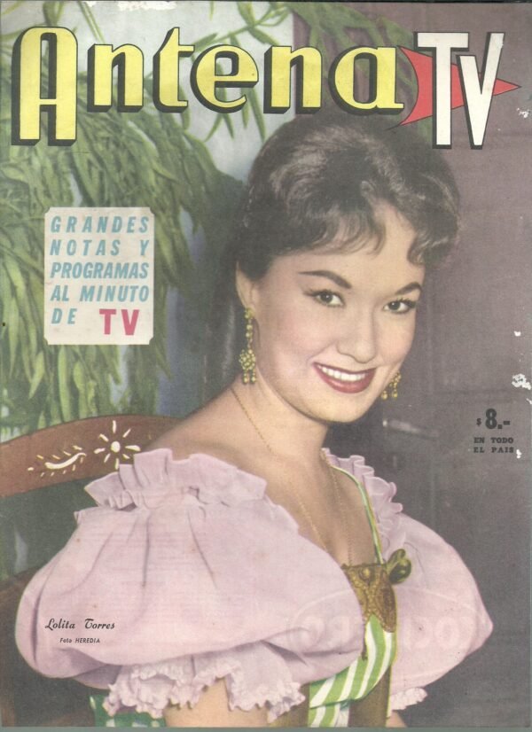TAPA REVISTA ANTENA TV LOLITA TORRES