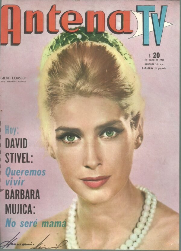 TAPA REVISTA ANTENA TV GILDA LOUSECH