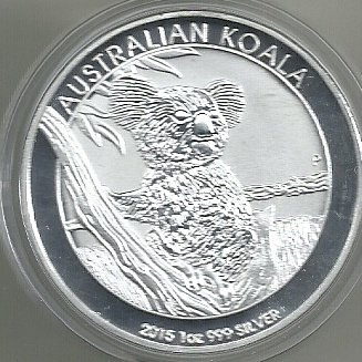 AUSTRALIA 1 DOLLAR KOALA ONZA 2015 PROOF