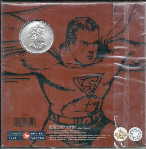 Canadá Lenticular Moneda Y Sello Conjunto-Superman antes y ahora (2013) - Imagen 2