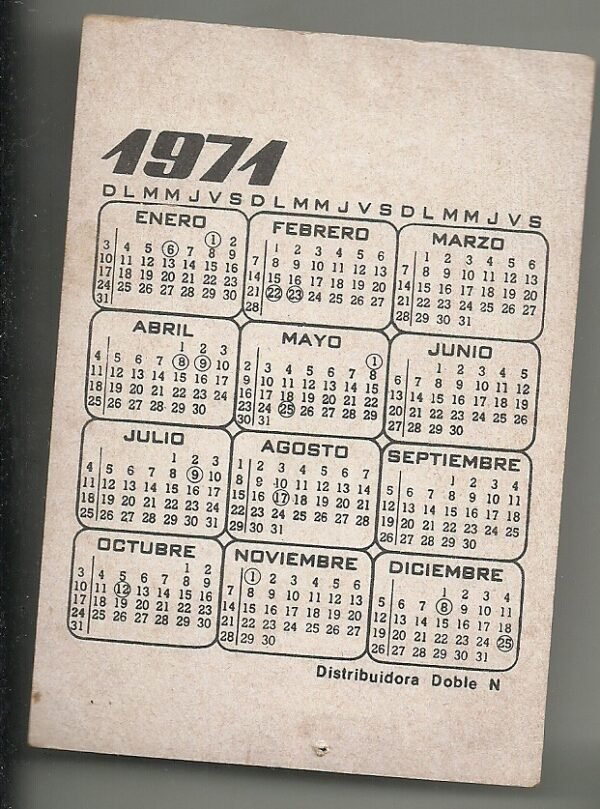 ALMANAQUE DE BOLSILLO SANDRO 1971 - Imagen 2