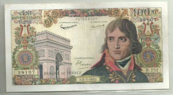 FRANCIA 100 FRANCOS 11/7/1963 P 144a XF NAPOLEON BONAPARTE