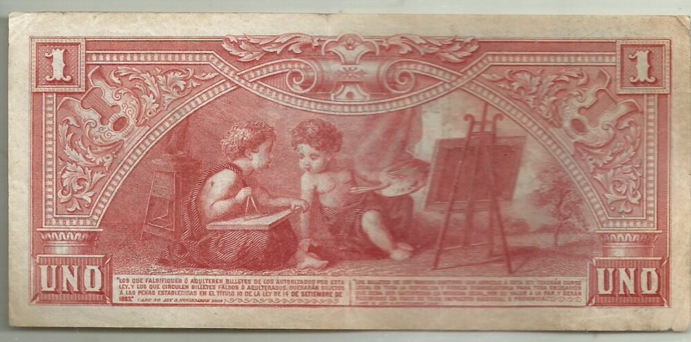 ARGENTINA 1 PESO RESELLO 1897 SALTA GARANTIDO COL 077a - Imagen 2