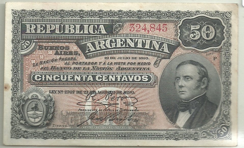 ARGENTINA 50 CENTAVOS FRACCIONARIO BOT 1052