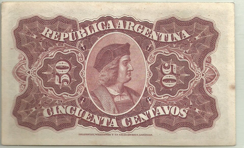 ARGENTINA 50 CENTAVOS FRACCIONARIO BOT 1052 - Imagen 2