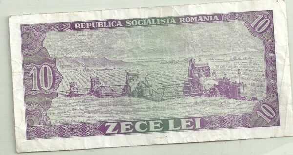 RUMANIA 10 LEI 1966 P 94a - Imagen 2