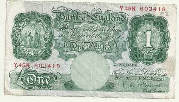 INGLATERRA 1 POUNDS 1955-60 P 369c