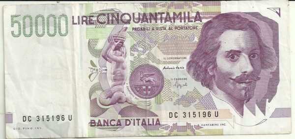 ITALIA 50000 LIRAS P 116 VF