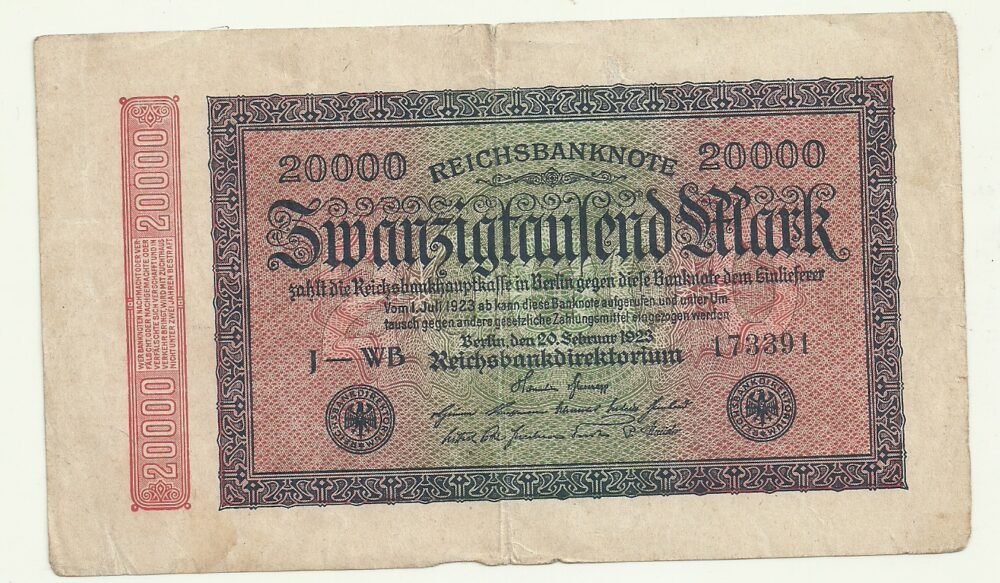 ALEMANIA 20000 MARK 1923 P 85