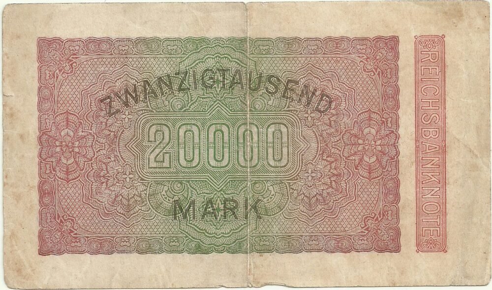 ALEMANIA 20000 MARK 1923 P 85 - Imagen 2