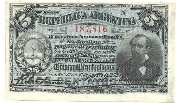 ARGENTINA FRACCIONARIO 5 CENTAVOS  BOT 1007 UNC