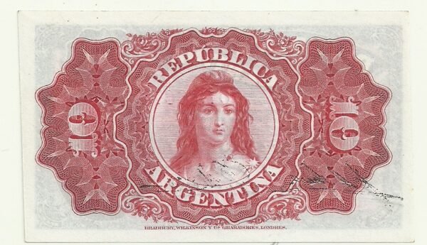 ARGENTINA FRACCIONARIO 10 CENTAVOS  BOT 1046 UNC - Imagen 2