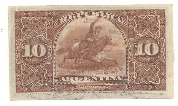 ARGENTINA FRACCIONARIO 10 CENTAVOS  BOT 1036 UNC XF++ - Imagen 2