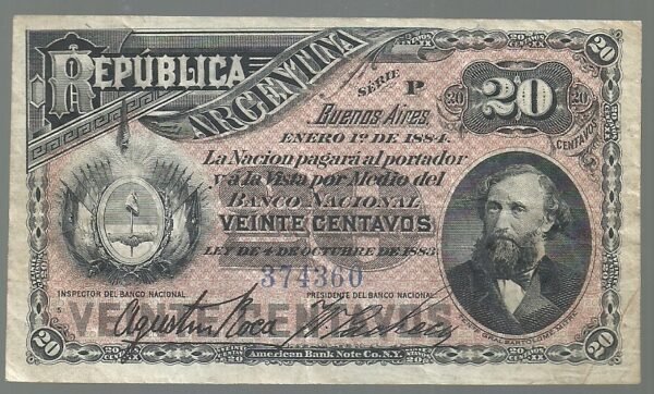 ARGENTINA FRACCIONARIO 20 CENTAVOS  COL 012