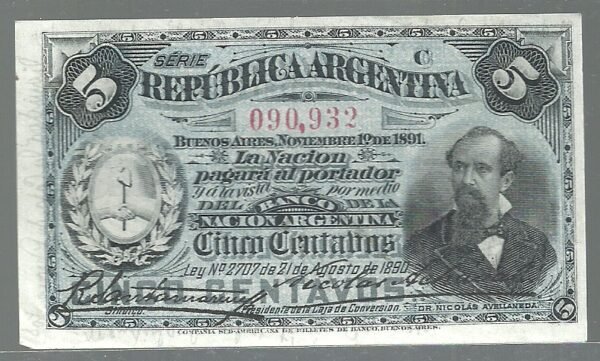 ARGENTINA FRACCIONARIO 5 CENTAVOS  BOT 1006 VF