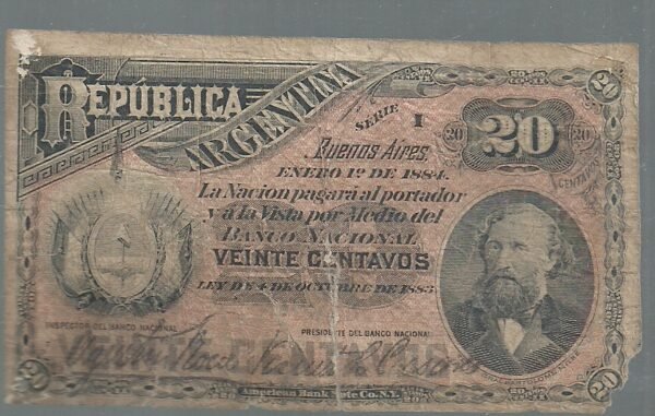 ARGENTINA FRACCIONARIO 20 CENTAVOS  COL 014