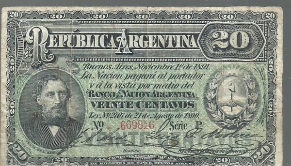 ARGENTINA FRACCIONARIO 20 CENTAVOS BOT 1025