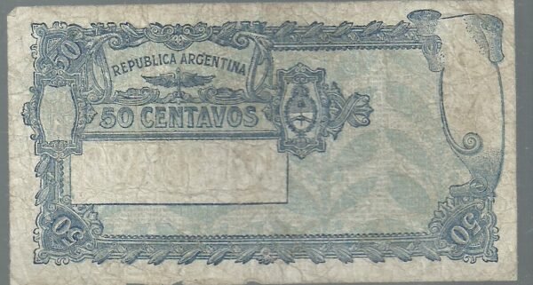 ARGENTINA 50 CENTAVOS CAJA DE CONVERSION BOT 1527 - Image 2