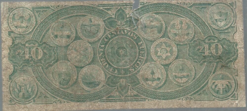 ARGENTINA 40 CENTAVOS FUERTES BN 51b - Imagen 2