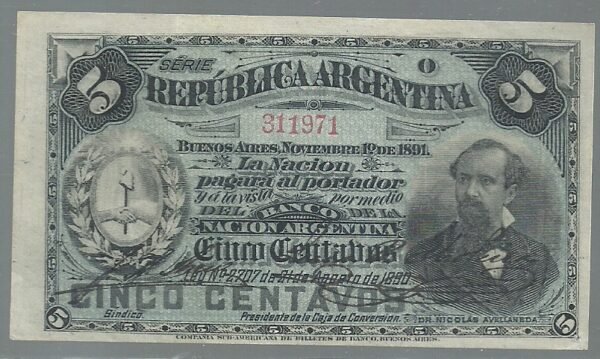 ARGENTINA FRACCIONARIO 5 CENTAVOS  BOT 1008 XF