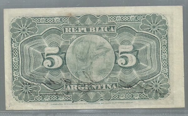 ARGENTINA FRACCIONARIO 5 CENTAVOS  BOT 1008 XF - Image 2