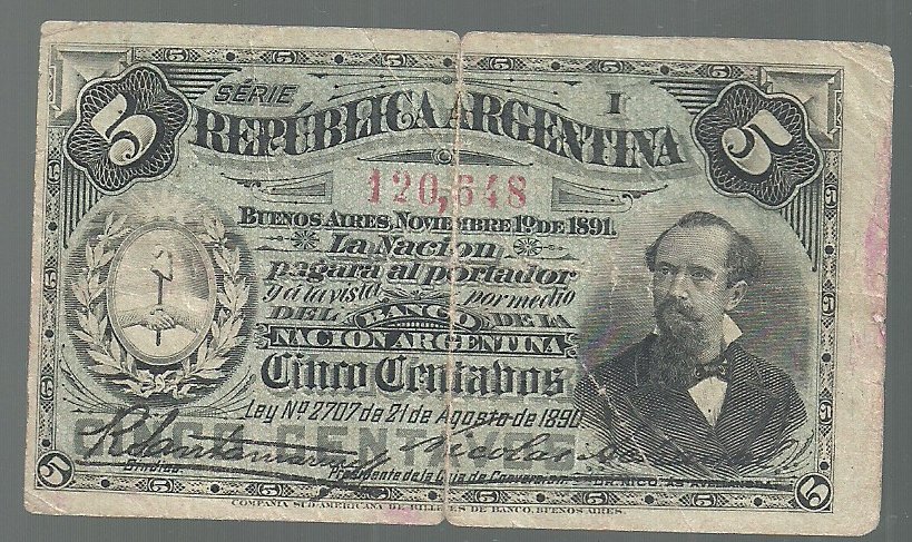 ARGENTINA FRACCIONARIO 5 CENTAVOS BOT 1006 F++
