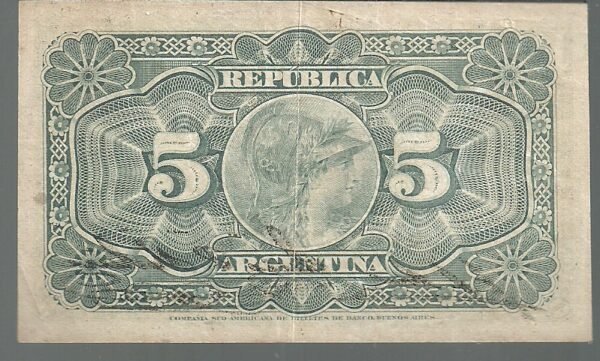 ARGENTINA FRACCIONARIO 5 CENTAVOS  BOT 1008 XF - - Image 2