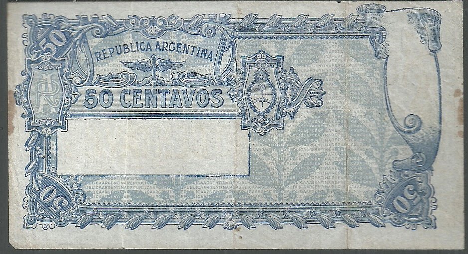 ARGENTINA 50 CENTAVOS CAJA CONVERSION BOT 1525 - Imagen 2