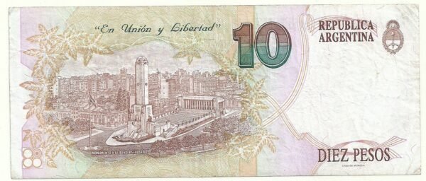 ARGENTINA 10 PESOS BOT 3048 VF - Imagen 2